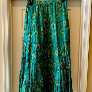 Soft surroundings peacock skirt!